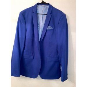 Zara Men's Blazer Suit Sports Coat Blue Size XL Brand New Ships Fast Free